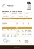 Certificate of Analysis (COA) - Bioexcellence Ashwagandha Gummies