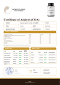 Certificate of Analysis (COA) - Bioexcellence Magnesiumglycinat Gummies