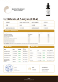 Certificate of Analysis (COA) - Bioexcellence Safran Liposomal Drops