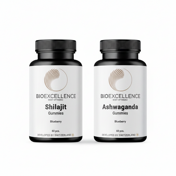 2 x Shilajit + 1 x Ashwagandha · Vitalitäts-Duo 2+1 (90 Tage)